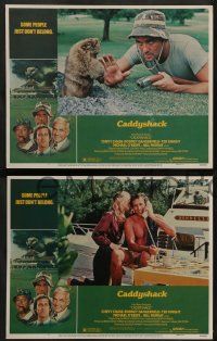 6z701 CADDYSHACK 5 LCs '80 Chevy Chase, Bill Murray, Dangerfield, Cindy Morgan, golf classic!