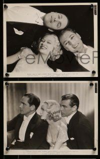 7a888 DESIGN FOR LIVING 5 8x10 stills '33 Lubitsch & Coward, Gary Cooper, Miriam Hopkins, March!