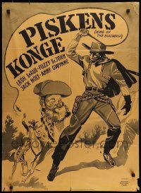 7j180 KING OF THE BULLWHIP Danish '53 desperadoes cringed when Lash La Rue cracked!