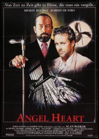 7r516 ANGEL HEART German 33x47 '87 Robert DeNiro, Mickey Rourke, Alan Parker, different Casaro art