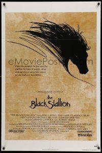 7z126 BLACK STALLION 1sh '79 Kelly Reno, Teri Garr, Carroll Ballard, great horse artwork!