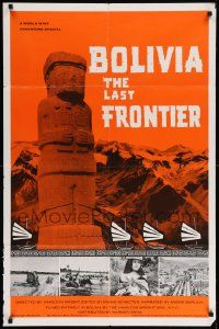 7z141 BOLIVIA THE LAST FRONTIER 1sh '66 a world wide adventure special, cool different images!