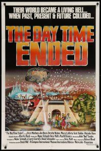 7z250 DAY TIME ENDED 1sh '80 their lives became a living Hell, wacky sci-fi monster art!