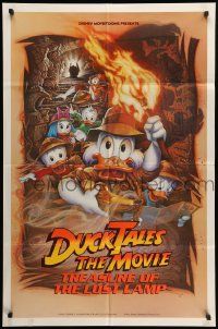 7z285 DUCKTALES: THE MOVIE int'l DS 1sh '90 Walt Disney, Scrooge McDuck, cool adventure art by Drew!