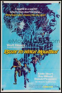 7z302 ESCAPE TO WITCH MOUNTAIN 1sh '75 Disney, they're in a world where they don't belong!