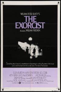 7z307 EXORCIST 1sh '74 Friedkin, Max Von Sydow, horror classic from William Peter Blatty!