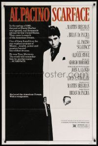 7z746 SCARFACE 1sh '83 Al Pacino as Tony Montana, Brian De Palma, Oliver Stone!