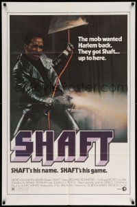 7z772 SHAFT 1sh '71 classic image of Richard Roundtree, hotter than Bond, cooler than Bullitt