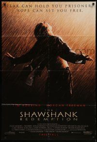 7z774 SHAWSHANK REDEMPTION advance 1sh '94 escaped prisoner Tim Robbins in rain, Stephen King