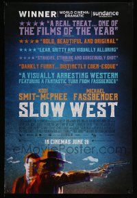 8b082 SLOW WEST advance English 1sh '15 Kodi Smit-McPhee, Michael Fassbender, cool different image!