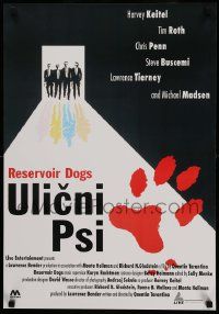 8b808 RESERVOIR DOGS Yugoslavian 19x27 '92 Tarantino classic, Keitel, Buscemi, Madsen & Tim Roth!