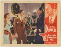 8f822 PRIVATE DETECTIVE 62 LC '33 suave would-be detective William Powell holds man at gunpoint!