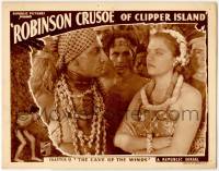 8f852 ROBINSON CRUSOE OF CLIPPER ISLAND chapter 9 LC '36 sexy Mamo Clark glares at witch doctor!