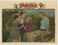 8f906 TARZAN & THE GOLDEN LION LC '27 James Pierce in leopardskin at film's climax w/rescued girls!