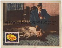 8f980 WHERE THE SIDEWALK ENDS LC #8 '50 Dana Andrews over dead Craig Stevens, Otto Preminger!