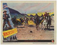 8f989 WINCHESTER '73 LC #2 '50 great image of Native American Indians charging on horses!