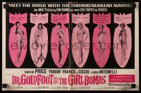 8h477 DR. GOLDFOOT & THE GIRL BOMBS pressbook '66 Mario Bava, Vincent Price & sexy ladies!