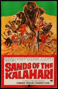 8h767 SANDS OF THE KALAHARI pressbook '65 the strangest adventure the eyes of man have ever seen!