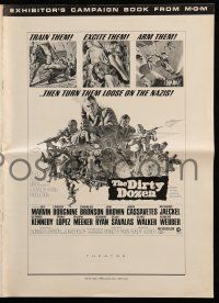 8h474 DIRTY DOZEN pressbook '67 Charles Bronson, Jim Brown, Lee Marvin, Borgnine, Cassavetes!