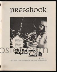 8h475 DIRTY HARRY pressbook '71 great images of Clint Eastwood, Don Siegel crime classic!