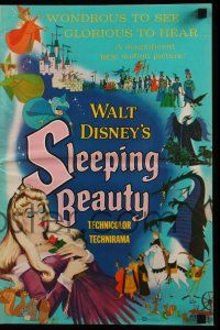 8h781 SLEEPING BEAUTY pressbook '59 Walt Disney cartoon fairy tale fantasy classic!