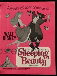 8h782 SLEEPING BEAUTY pressbook R70 Walt Disney cartoon fairy tale fantasy classic!