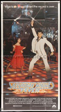 8j439 SATURDAY NIGHT FEVER int'l 3sh '77 best image of disco John Travolta & Karen Lynn Gorney!