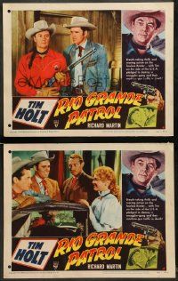 8w942 RIO GRANDE PATROL 2 LCs '50 Tim Holt , breath-taking thrills & roaring action on the border!