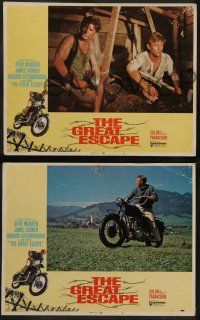 8w177 GREAT ESCAPE 8 LCs R70 Charles Bronson, Richard Attenborough, McCarthy border art!