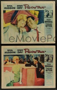 8w786 PILLOW TALK 3 LCs '59 Rock Hudson loves pretty career girl Doris Day, great images!