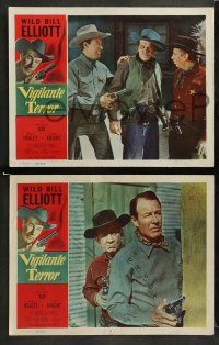 8w709 VIGILANTE TERROR 4 LCs '53 Wild Bill Elliott saves the West's most turbulent era!