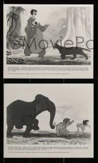 8x663 JUNGLE BOOK 5 8x10 stills R84 Walt Disney cartoon classic, great image of Mowgli & friends!