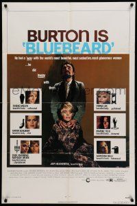 8y107 BLUEBEARD 1sh '72 serial killer Richard Burton, Joey Heatherton has a beautiful body!