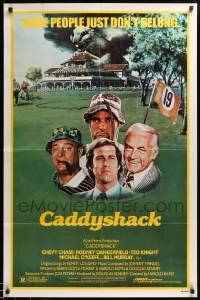 8y125 CADDYSHACK 1sh '80 Chevy Chase, Bill Murray, Rodney Dangerfield, golf comedy classic!