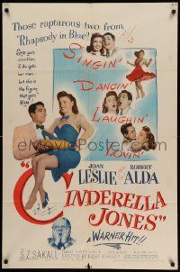 8y151 CINDERELLA JONES 1sh '46 Busby Berkely directed, Joan Leslie, Robert Alda, S.Z. Sakall!