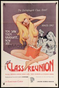 8y154 CLASS REUNION 1sh '72 Ed Wood, sexy schoolgirl is in the swingingest class ever!