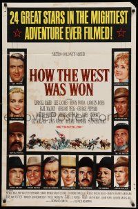 8y400 HOW THE WEST WAS WON 1sh '64 western epic with all-star cast directed by John Ford!