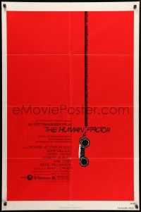 8y403 HUMAN FACTOR 1sh '80 Otto Preminger, cool art of hanging telephone by Saul Bass!