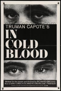 8y412 IN COLD BLOOD 1sh '68 Richard Brooks directed, Robert Blake, Scott Wilson, Truman Capote!