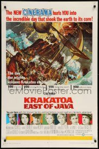 8y444 KRAKATOA EAST OF JAVA style C Cinerama 1sh '69 incredible day that shook the Earth to core!