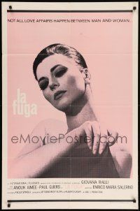 8y446 LA FUGA 1sh '66 Paola Spinola directed Italian lesbian sex drama, pretty Giovanna Ralli!