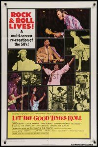 8y460 LET THE GOOD TIMES ROLL style B int'l 1sh '73 Chuck Berry, Marilyn Monroe & '50s rockers!