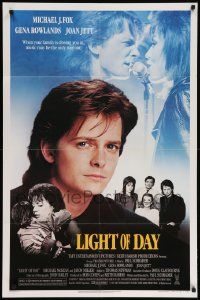 8y463 LIGHT OF DAY 1sh '87 Michael J. Fox, Gena Rowlands, rocker Joan Jett!