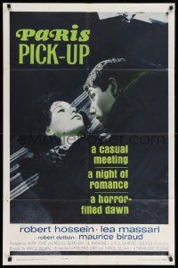 8y604 PARIS PICK-UP 1sh '63 Le Monte-Charge, a night of romance, a horror-filled dawn!