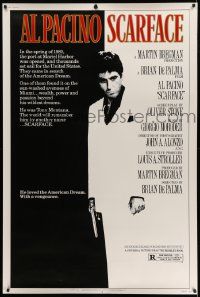 8z226 SCARFACE 40x60 '83 full-length Al Pacino as Tony Montana, Brian De Palma directed!