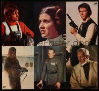 8z278 STAR WARS 34x38 special '77 Lucas classic sci-fi, Luke, Han, Leia, Chewie, Obi-Wan, Tarkin!