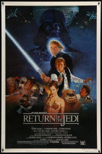 9c720 RETURN OF THE JEDI style B NSS style 1sh '83 George Lucas classic, Kazuhiko Sano art!