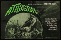 9d558 ATRAGON pressbook '65 Kaitei Gunkan, most fantastic science shocker ever filmed!