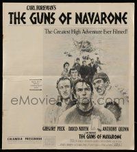 9d724 GUNS OF NAVARONE pressbook '61 Gregory Peck, David Niven & Anthony Quinn by Howard Terpning!