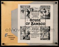 9d738 HOUSE OF BAMBOO pressbook '55 Sam Fuller, Robert Ryan, Robert Stack, sexy Shirley Yamaguchi!